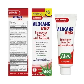 Alocane Emergency Burn Gel 4% Lidocaine for Fast Pain Relief