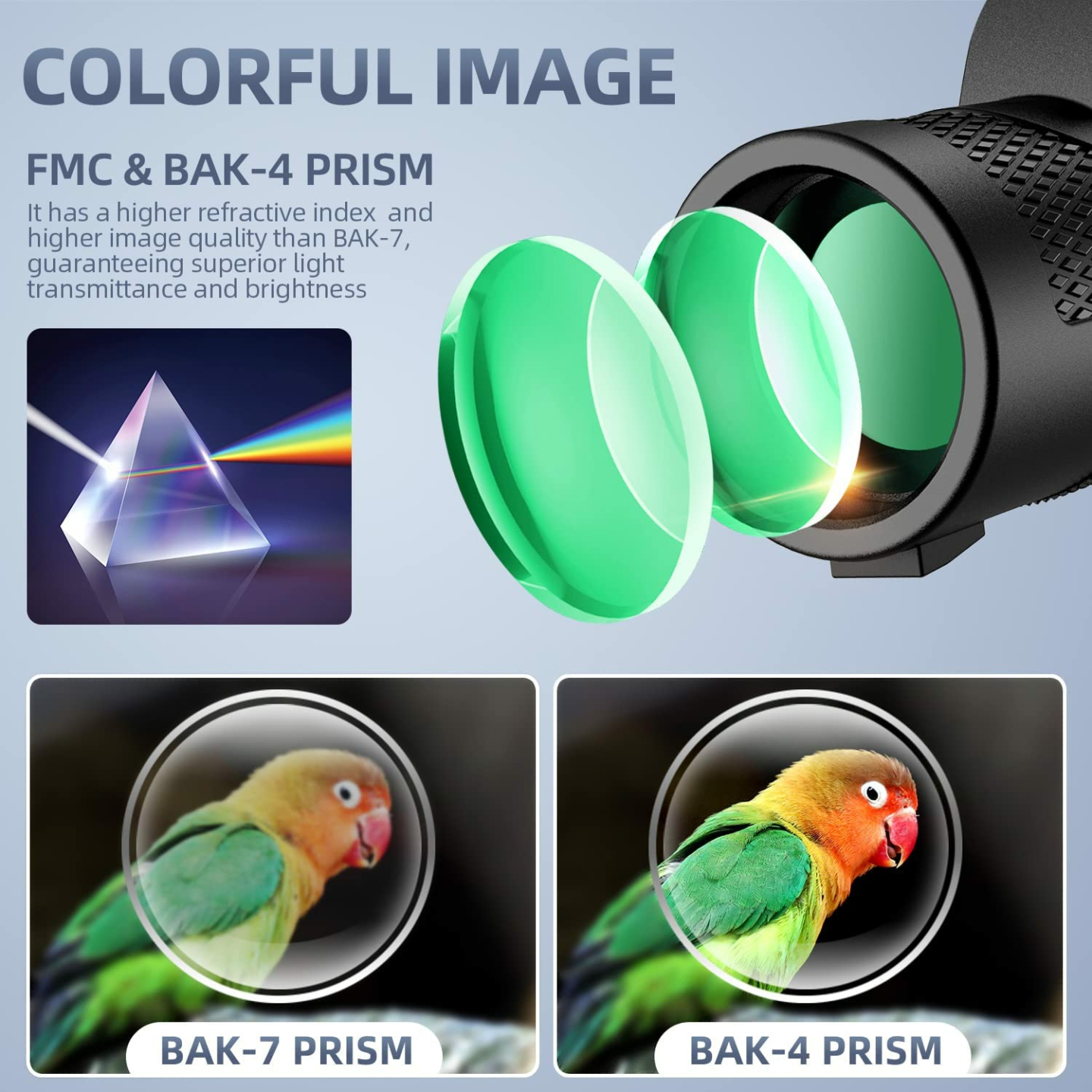 80x100 High Powered Monocular Telescope for Outdoor Adventures