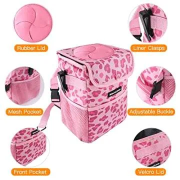 WAVELANE Waterproof Car Trash Can - Ultimate Auto Organizer