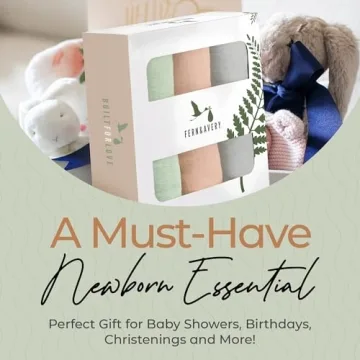 Soft Gender Neutral Baby Swaddle Blankets - 3-Pack