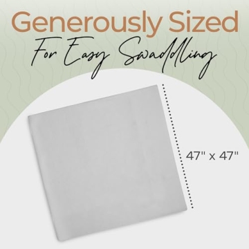 Soft Gender Neutral Baby Swaddle Blankets - 3-Pack