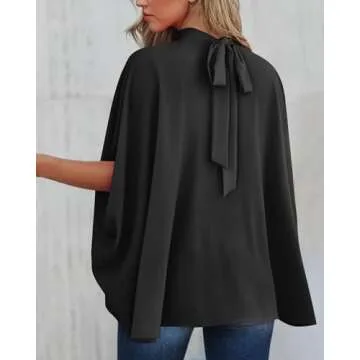 BTFBM Mock Neck Summer Tops for Women - Stylish & Versatile