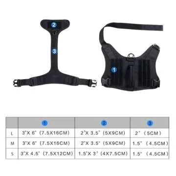 EXCELLENT ELITE SPANKER Tactical Dog Harness Vest with Handle Military Dog Harness Adjustable Training Harness No Pull Dog Harness for Small Medium Large Dogs(Black-S)