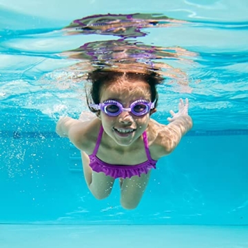 Bling 2O Blueberry Swimming Goggles for Ages 3+ - Stylish & Safe