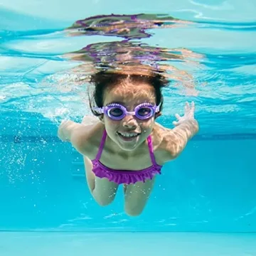 Bling 2O Blueberry Swimming Goggles for Ages 3+ - Stylish & Safe