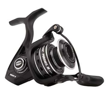 PENN Pursuit III Inshore Spinning Fishing Reel, Size 4000, Corrosion-Resistant Graphite Body And Line Capacity Rings, Machined Aluminum Superline Spool, HT-100 Drag System