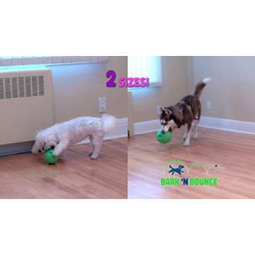 MISTIC COOL Bark N Bounce: The Interactive Dog Toy Ball That Bounces and Laughs, Engaging Your Dog's Natural Instincts | Small/Medium 3.75in | Dogs 30lbs and Under