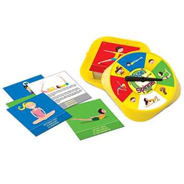 Think Fun Yoga Spinner Yoga Game for Kids Age 5 and Up - Award Winning Game for Yoga Loving Parents and their Kids, Multicolor