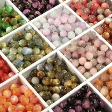 X-Lounge Phone Wrist Strap Beaded Phone Charms Hand Lanyard Strap Beaded Detachable Phone Bracelet Fashion Accessory For Women Chain Wristlet Strap For Phone Case With Clear Phone Patches