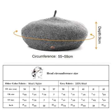 Classic Gray French Wool Beret Perfect for Any Occasion