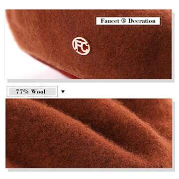 Classic Gray French Wool Beret Perfect for Any Occasion