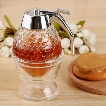 Hunnibi No Drip Glass Honey Dispenser - Mess-Free Sweetening