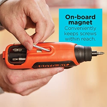 BLACK+DECKER 4V MAX Electric Screwdriver for Home Projects