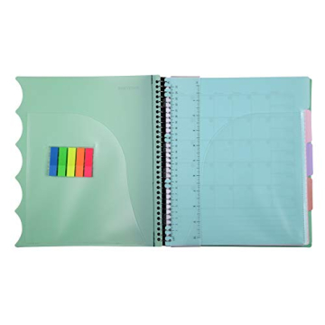 Durable Mintra Office Spiral Notebook in Sage Green 5 Subject