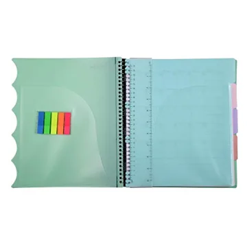 Durable Mintra Office Spiral Notebook in Sage Green 5 Subject