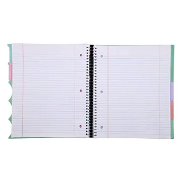 Durable Mintra Office Spiral Notebook in Sage Green 5 Subject