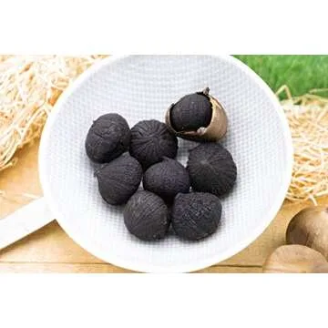 USDA Organic Black Garlic 453g Black Pearl Garlic Jar 1LB 100% Whole Black Garlic