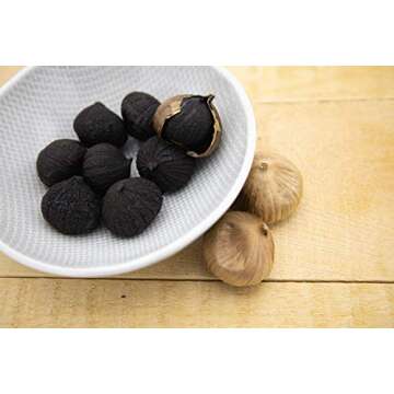 USDA Organic Black Garlic 453g Black Pearl Garlic Jar 1LB 100% Whole Black Garlic