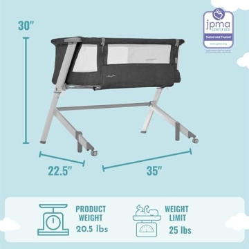 Skylar Bassinet: Adjustable Bedside Baby Sleeper