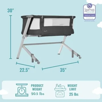 Skylar Bassinet: Adjustable Bedside Baby Sleeper