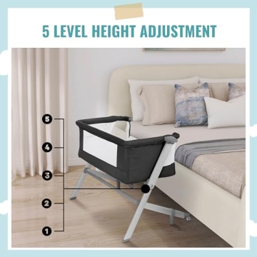 Skylar Bassinet: Adjustable Bedside Baby Sleeper