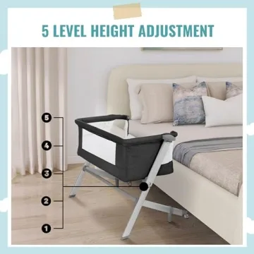 Skylar Bassinet: Adjustable Bedside Baby Sleeper