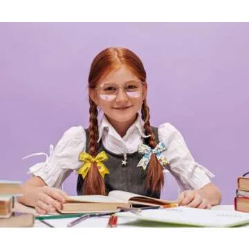 Estivaux 4 PCS Back to School Ribbons for Crafting, 1" Width Grosgrain Ribbon Yellow Green Ribbon Preschool Pencils Apples Craft Ribbons for Kindergarten Decorations Sewing DIY Crafts Supplies