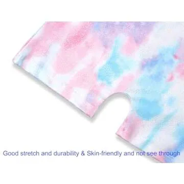 Domusgo Gymnastics Leotard Girls 4t 5t Tie Dye Biketard