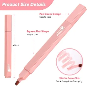 Aesthetic Cute Highlighters Pastel No Bleed Assorted Colors