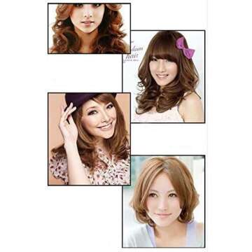 Hair Rollers Multicolor Self Grip Cling Nylon Plastic Sticky Curling Tools Pro Salon Hairdressing Curlers Or DIY Curly Hairstyle 30PCS 5 Sizes (20mm+25mm+30mm+40mm+48mm) X6PCS