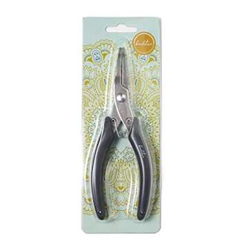 Beaditive Bent Nose Pliers | Fine, Non-Serrated Tips | Jewelry Making, Beading, Crafting | Stainless...