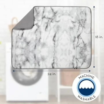 Highly Absorbent Microfiber Dish Drying Mat XL for Kitchen