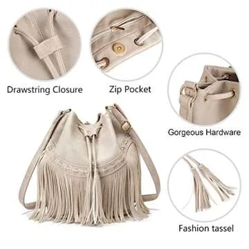 Stylish Leather Bucket Bag for Women - Perfect for Every Occasion
