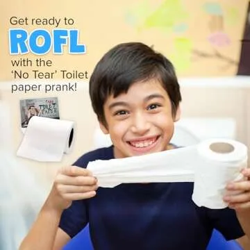 No Tear Prank Toilet Paper - Impossible to Rip Gag for Adults and Kids