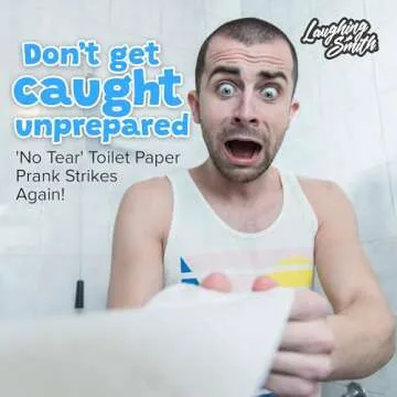 No Tear Prank Toilet Paper - Impossible to Rip Gag for Adults and Kids