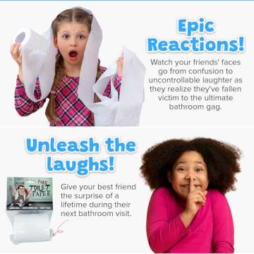 No Tear Prank Toilet Paper - Impossible to Rip Gag for Adults and Kids