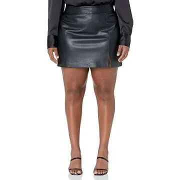 Stylish Women's Aiden Vegan Leather Mini Skirt