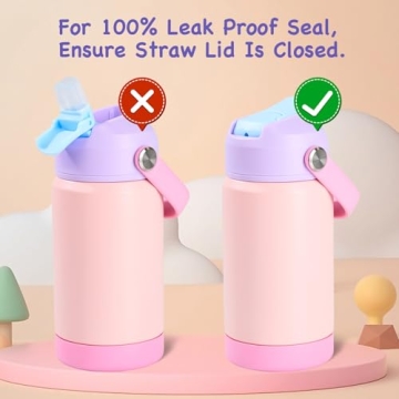 Kerilyn Kids Insulated Water Bottle 2 Pack - Fun & Durable!