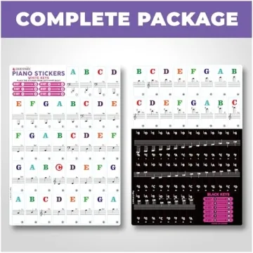 Liquid Stands Piano Note Stickers for Easy Learning