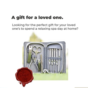 Leovard Luxury Nail Grooming Kit | 10-Piece Leather Set