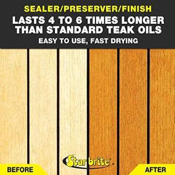 STAR BRITE Premium Teak Oil for Outdoor Wood Preservation