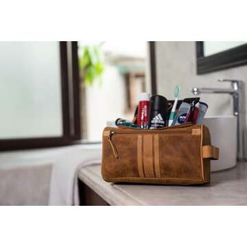 Nolita Handmade Buffalo Leather Travel Dopp Kit