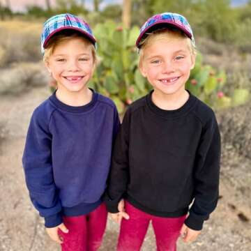 BIG ELEPHANT Boys Crewneck Sweatshirt Youth Fleece Sweatshirts Long Sleeve Basic Pullover Soft Warm Thin Fleece for Kids Black