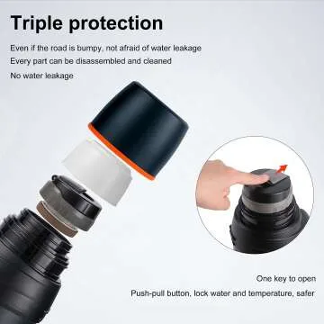 Travel Coffee Flask - 2L Stainless Steel Insulated Bottle