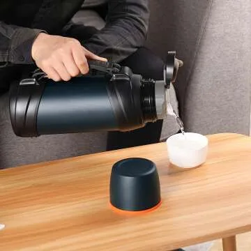 Travel Coffee Flask - 2L Stainless Steel Insulated Bottle