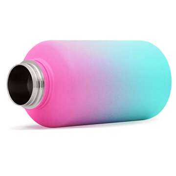 Simple Modern Water Bottle Reusable Summit Wide Mouth Stainless Steel Thermos Flask, 40oz Handle Lid, Ombre: Sorbet