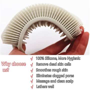 Cinlitek Dual Sided Silicone Body Scrubber - Spa Experience