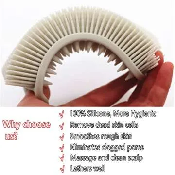 Cinlitek Dual Sided Silicone Body Scrubber - Spa Experience