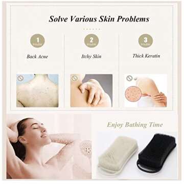 Cinlitek Dual Sided Silicone Body Scrubber - Spa Experience