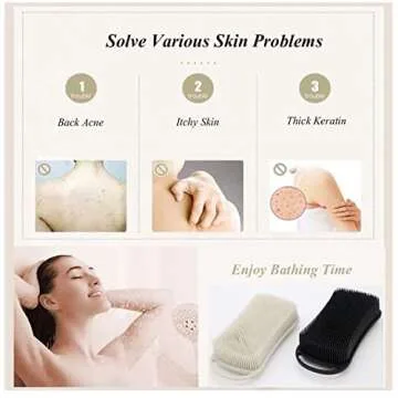 Cinlitek Dual Sided Silicone Body Scrubber - Spa Experience